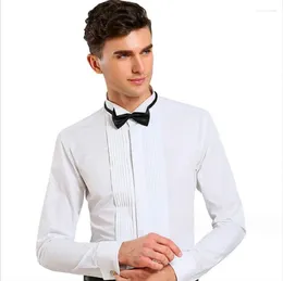 Men's Dress Shirts Wedding Shirt Long Sleeve Solid Colour Evening Clothing M--6XL