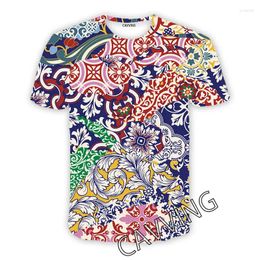 Men's T Shirts Fashion Women/Men's 3D Print Bandana Patchwork Casual T-shirts Hip Hop Tshirts Harajuku Styles Tops Clothing