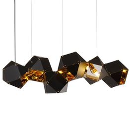 Nordic postmodern metal multi-head pendant lighting villa club loft designer pendant lamps decoracion salon vintage hanglamp 110-2253i