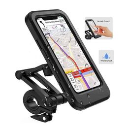 Holders Bike Phone Mount Waterproof Cell Phone Holder 360 Rotation Motorcycle Phone Case Universal Bicycle Handlebar Phone Mount