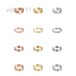 New Love Ring Luxury Jewellery Gold ring For Women Titanium Steel Alloy GoldPlated Process Fashion Accessories Never Fade Not Allergic designer Ring men wi
