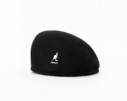 Ins super fire men039s and women039s versatile Kangol Beret pure wool rabbit hair kangaroo cap35046184307667