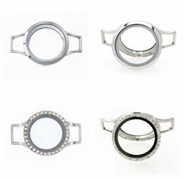 Tennis 5pcs 10pcs 30mm Magnetic Glass Floating Locket Copy Stainless Steel Watch Wrap Bracelets Bangle Fit For Charms Jewelry4292543