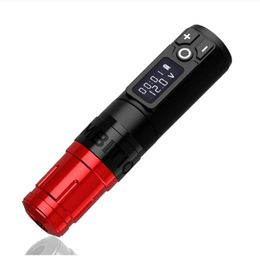 Machine Ambition Storm Led Display Digtal 1950ma/h Battery Wireless Tattoo Hine Pen Brush Coreless Motor Rca Adapter Free Shipping