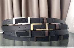 Fashion Belt Classic Black Cowskin Belts for Man Woman Smooth Buckle 4 Colors 40cm Wide with BOX8631376