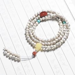 Charm Bracelets Hainan Xingyue Bodhi 6mm Beads Wenwan Buddha 108 Hand Strings Necklaces Men And Women Red Honey Wax Turquoise