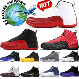 12s Cherry Basketball Shoes 12 men Game Royal Punch for men University Gold Blue Wolf Grey College Navy Gym red FIBA Mens Sport