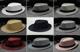 England Retro Men039s Fedoras Top Jazz Plaid Hat Spring Summer Autumn Bowler Hats Cap Classic Version Chapeau Hats Q08057393871