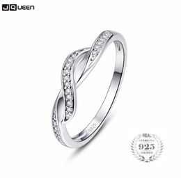 925 Sterling Silver Infinity Ring Eternity Ring Crystal Friend Gift Endless Love Symbol Fashion Finger Rings For Women5993901