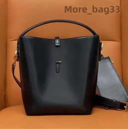 NEW Designer Bag Shiny Leather Bucket Shoulder Bags Women Crossbody Tote 2-in-1 Mini Purse High Quality Luxury Handbag