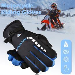 Men Winter Ski Gloves Windproof Thermal Outdoor Sport Cycling Bike Bicycle Motorcycle Hiking Camping Hand Warm a231225
