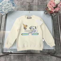 Çocuk kazak bebek kıyafetleri çocuk kazakları fasion kızlar unisex üst fasion lüks marka sonbahar kış sweatshirtleri sıcak mektup baskılı jumper giyim