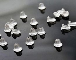 500 pcslot Plastic Silicone Earring Backs Stoppers DIY Jewellery Findings Components Earnuts Stud Earring Plugs Accessories2398918