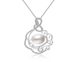 Dorado 925 Sterling Silver Necklaces Circular Hollow Pearl Pendant Necklace Vintage Women Gothic Jewellery Accessories9554959