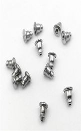 100PCS Stainless Steel Earring Backs Bullet Stoppers Earrings Plugs Earrings Stoper DIY Silver Plated Colour Findings Jewellery Acces2358400