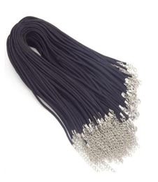 100pcs lot 18inch Black Velvet Necklace Cord Wire Jewellery Findings Components For DIY Craft Gift W5229H6107341