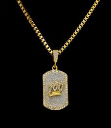 Hip Hop 100 Military Jesus icense Rhinestone Pendants Necklaces Rock Jewellery Gifts for woman and man NE6912862270