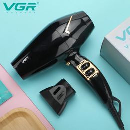 VGR Hair Dryer 1800-2200W Intelligent Temperature Control 2-speed Speed and 3-speed Temperature Control Household Hair Dryer 231225