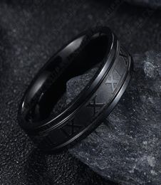 2020 Vintage Roman Numerals Temperament Fashion 6mm Width Stainless Steel Rings for Men Jewelry Gift 823 T23483115