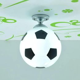 Lights Glass Football/Basketball Ceiling Light Cute Children's Bedroom Soccer Chandelier Lamp Baby Room Ceiling Fixtures