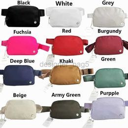 Tasarımcı Yoga Çanta Kadın Kemer Çantası 1L Fanny Pack Klasik Göğüs Bumbag Naylon Kadın Erkek Omuz Crossbody Bel Çantaları Tasarımcılar Tote Çanta Lululemens Çantası