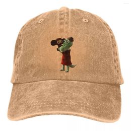 Ball Caps Gena Baseball Peaked Cap Cheburashka Cute Soviet Russian Cartoon Sun Shade Hats For Men Women