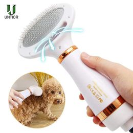 Brushes UNTIOR Dog Cat Hair Remover Brush 2 In 1 Pet Hair Dryer Pet Dog Cat Comb Hair Removal Comb Pet Fur Cleaner Pet Grooming Supplies