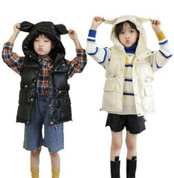 Children Winter Hooded Vest Kids Waterproof Warm Body Warmer Toddler Boys Vest Baby Girl Thicker Jacket Sleeveless Tops J2207183949614