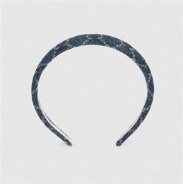 Women Denim Headband Fashion Blue Hair Band Street Casual Letter Katyusha Exquisite Versatile Cowboy Headwear Ladies256K9850450