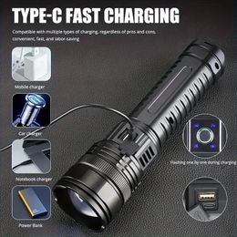 1PC Strong Light, Charging Multifunctional Zoom Flashlight For Mountaineering Patrol