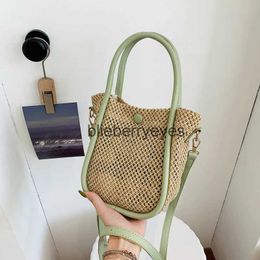 Cross Body Shoulder Bags Bags Fashion Summer Women's Straw Shoulder Bag Simple Casual Women's Messenger Bag Retro Women's Beach Bucket Wallet Handbagblieberryeyes