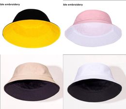 Whole Fashion Designer Letter Bucket Hat Mens Womens Foldable Caps Black Fisherman Beach Sun Visor Folding Man Bowler Cap2604163