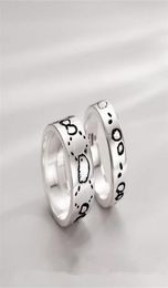 2023 Luxurys Designers Band Rings Fashion Men Women Titanium Steel Engraved Letter Pattern Lovers Jewellery Narrow Ring Size 511 Z6502256