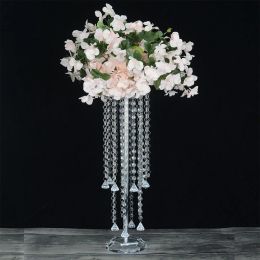 10 PCS Vase Acrylic Flower Rack Pillar Crystal Vases Wedding Table Centerpiece Party Event Road Leads Home Decor IM1047