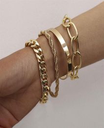 Europe And The United States Popular Bangle Simple Gold Bracelet Combination Does Not Lose Color Luxury Design233a5504905