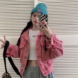 Women's Jackets 2023 Jacket Pink Denim Coat Spring And Autumn Women Retro Girls All Kinds Of Short Tops