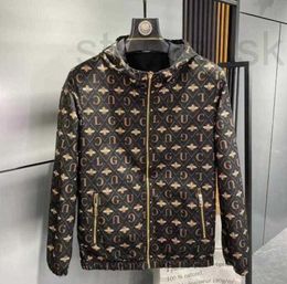 Men's Jackets Designer black Reversible C jackets long sleeve hooded zipper men designer jacket spring mens coats 5XJB