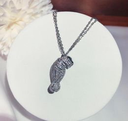 brands Cut out leopard Necklace Powerful mechanical leopard Necklace Electroplated platinum gold material neutra3457386