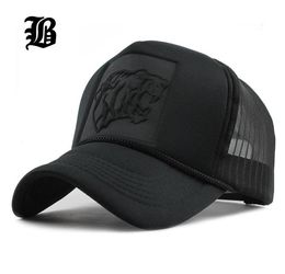 FLB Hip Hop Black leopard Print Curved Baseball Caps Summer Mesh Snapback Hats For Women Men casquette Trucker Cap 2010193839770