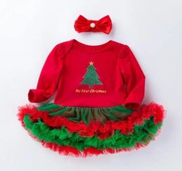 Clothing Sets Baby Girl Dress Set My First Christmas Tutu Princess Dresses Born Infant Toddler Girls Outfits 2pcs Clothes Romper G1773555