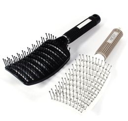 Whole Bend Hair Comb Brush Antistatic Curved Vent Hair Comb Massager Hairbrush Salon Hairdressing Tool Barber Salon Hair Sty7909613