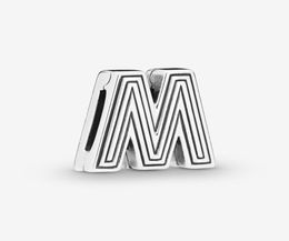 100 925 Sterling Silver Letter M Clip Charms Fit Reflexions Mesh Bracelet Fashion Women Wedding Engagement Jewelry Accessories8039321