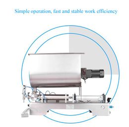 Mixing Hopper Filling Machine for Shampoo Lotion Cream Honey Juice Sauce Jam Gel Filling Machine With Mixing Functio