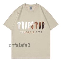 2023 New Trapstar Letter Print Men's T-shirts Classic Casual Fashion Trend for Men and Women Pure Cotton Simple Sports T-shirt Boyfriend Girlfriend Gift LMBI