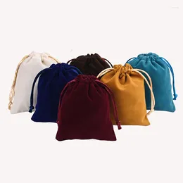 Shopping Bags Lot Sale DIY 10x12cm Small Velvet Blank Drawstring Christmas Wedding Jewellery Packaging Storage Gift Pouch Bag