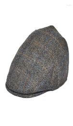 Berets Botvela Wool Ivy Cap Herringbone Flat Caps Tweed Scally Hat Bunnet Paddy Dai Cheesecutter Sboy Driving HatsBerets2221704