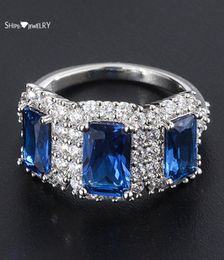 Cluster Rings Shipei Luxury 925 Sterling Silver Ruby Tanzanite Wedding Engagement Fine Jewellery Vintage White Gold Ring For Women W9952457