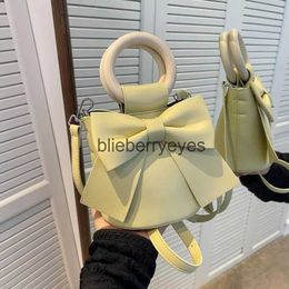 Shoulder Bags Hats Bucket Hats Women's Bowknot Cute Fashion One Shoulder Cross Body Bucket Bag Quality Handbag Casual Handbag Summer Newblieberryeyes