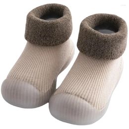 First Walkers Baby Sock Shoes Walking Infant Non-Slip Breathable Slippers Soft Rubber Sole Boys Girls Slip On Sneakers