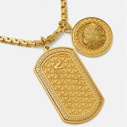 luxury brand vintage gold necklaces never fade 18K chain pendant classic style top quality 2022 official latest models pendants fo280k